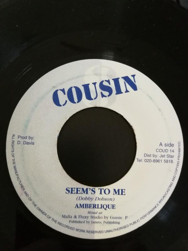 

7inch Record AMBELIQUE - Seems To Me COUD14 Cousin UK Reggae, Ska & Dub Used