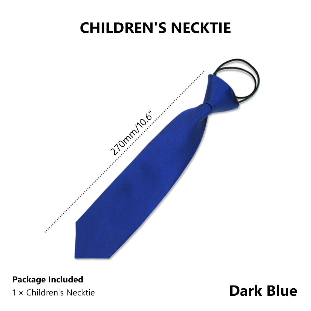 Satin Elastic Neck Tie Wedding Birthday Prom Boys Children School Kids Tie Cute