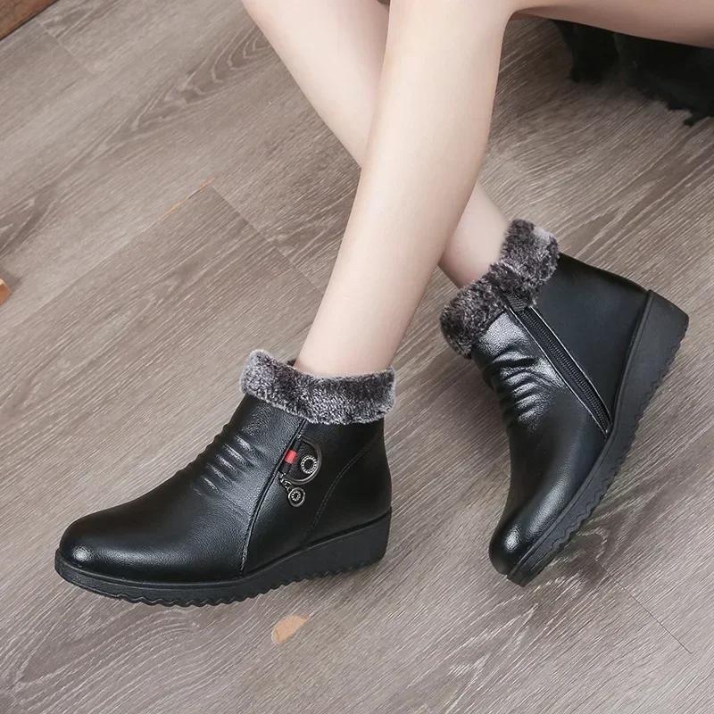Brand Shoes for Women Metal Decoration Women's Boots Fashion Side Zipp Daily Boots Women Hot Sale Round Toe Ankle Boots