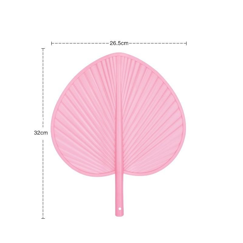 Large Plastic Fan for Home Use, Durable Banana Leaf Fan, Children's Cooling and Mosquito-Repelling Fan, Barbecue Fan