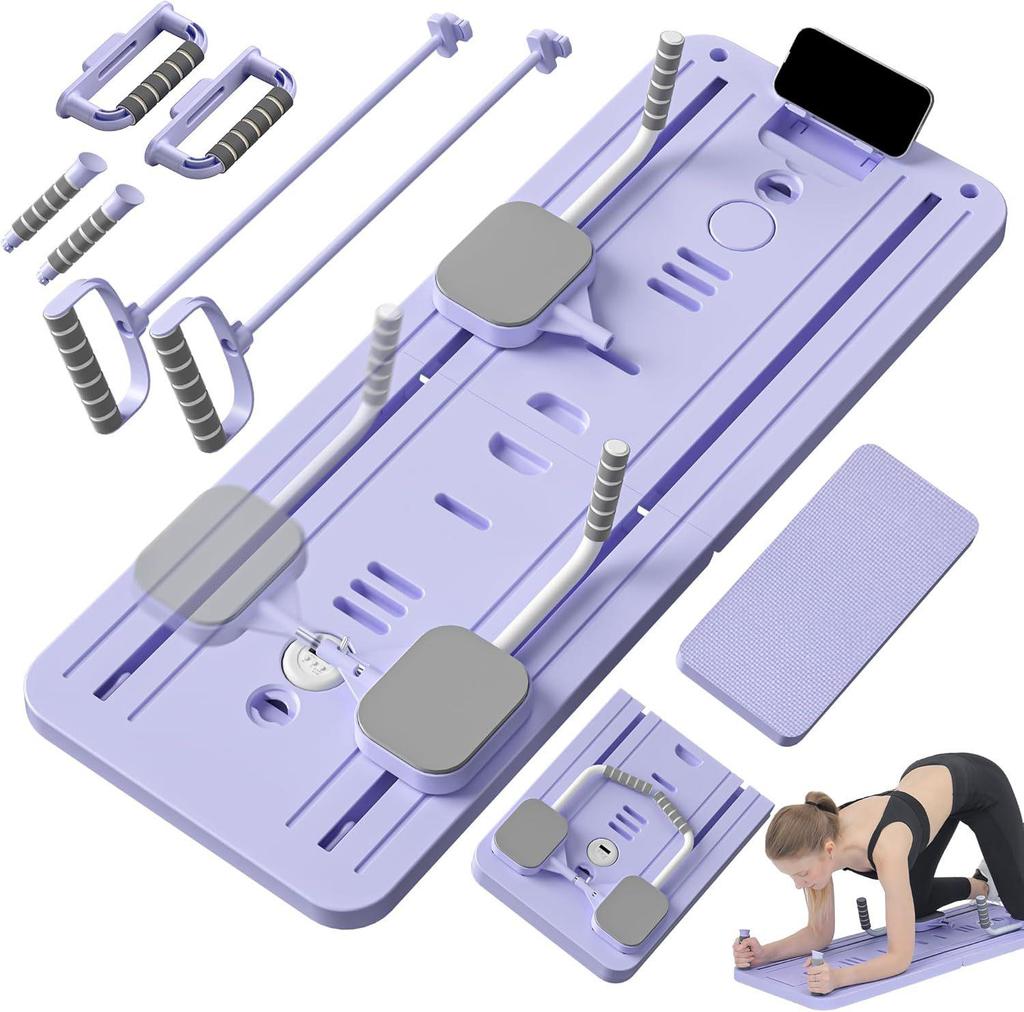 Foldable Multifunctional Fitness Board: Ab Trainer, Chest Muscle Trainer & Pilates Plank Device