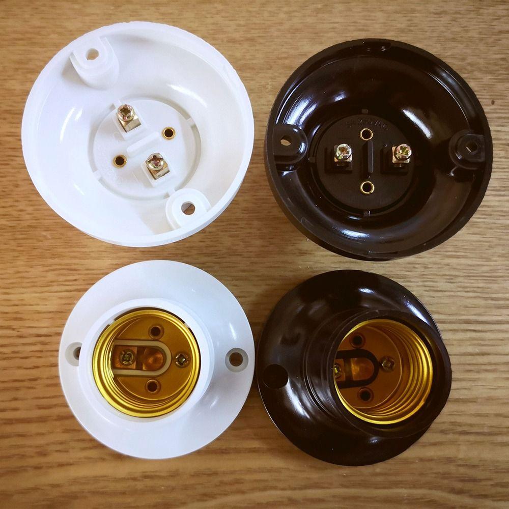 Decorative Hanging Lamp Lamps Adapter Led Light Bulb Holder Round Bulb Base Lamp Holder