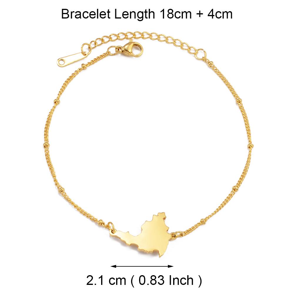 Anniyo 18CM Sint Maarten and Saint-Martin Ball Chain Bracelets Women Saint Martin SXM Jewelry Ethnic Bangle @315621