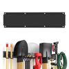 Robust Wall Mounted Organizer with Adjustable Hooks for Tool Storage