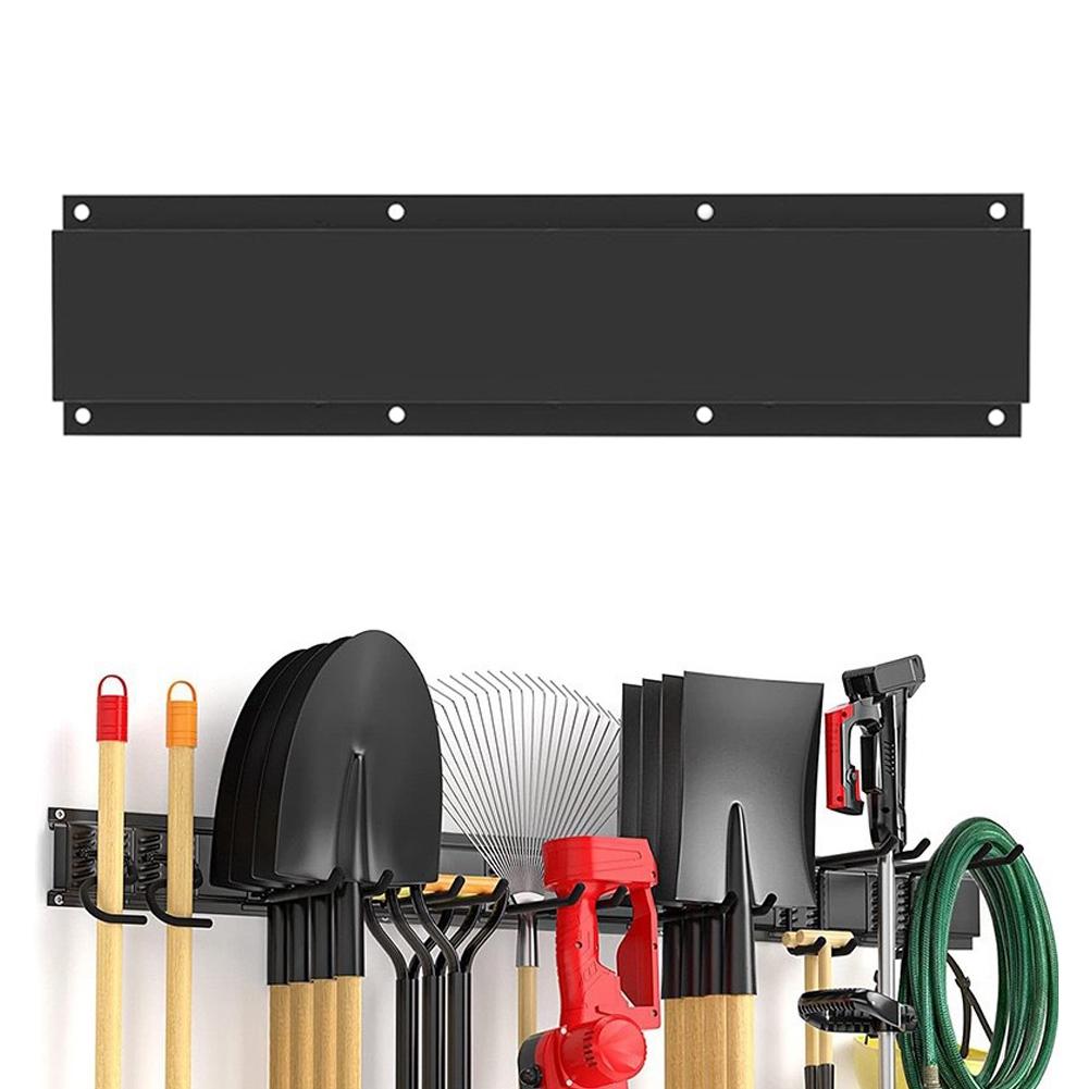 Robust Wall Mounted Organizer with Adjustable Hooks for Tool Storage