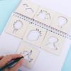 Board Drawing Board Toys Wooden Stencil Outer Board Wooden Painting Stencils Learning Educational Toys DIY Painting Template