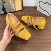 2025 Inner Heightened Single Shoes Women's 2025 New Spring and Autumn Summer Chunky High Heeled Mary Jane Shoes