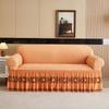 Luxury Bubble Gauze Furniture Protector Full Cover Sofa Slipcover Set Universal Stretchable Couch Cover