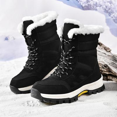 36-45 Herren/ Damen High-Top Winterstiefel Übergröße Outdoor Rutschfest Wasserdicht Damen Schneestiefel