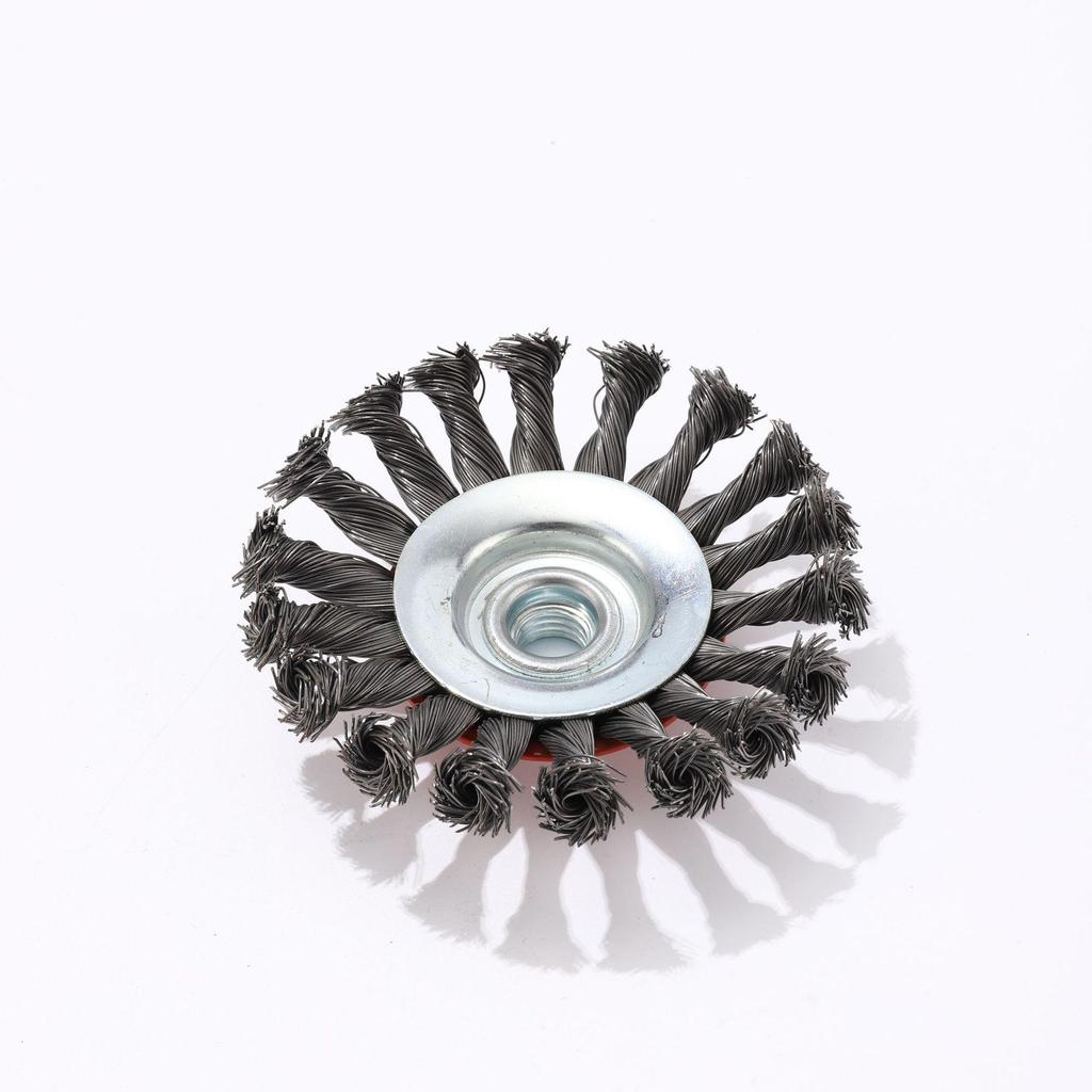 Steel Wire Brush Set: Twisted Wire Disc for Polishing & Descaling