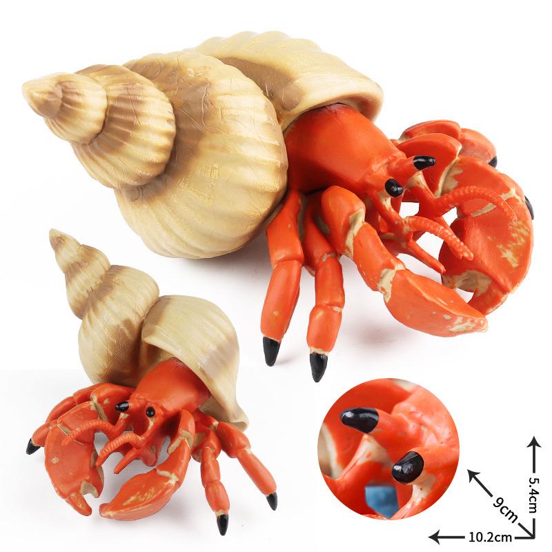 Underwater Hermit Crab Toy - Marine Life Model for Children's Cognitive Play