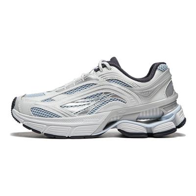 LiNing Aurora RENEW Wear-Resistant Slip-Resistant Support Height Increasing Low-Top Casual Shoes Women's Silver Blue AGCU072-3