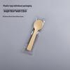 Yipan 10cm Disposable Birch Wood Round Head Spoons