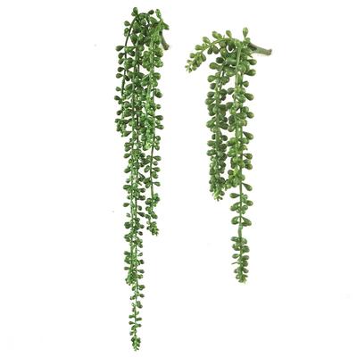 Falso Planta Suculenta Trepadeira Artificial Simulado Pendurado Decoração de Casa Jardim PVC