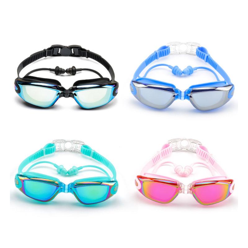 Professionelle Schwimmbrille Myopie Herren Damen Ohrstöpsel Wasserdicht Antibeschlag Erwachsene Schwimmbadbrille Natacion Schwimmbrille