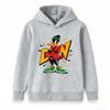 Kids Boys Girls Pullover Hoodie, Cartoon Cool Duck Printed Casual Soft Long Sleeve Hooded Sweatshirt for Daily Wear