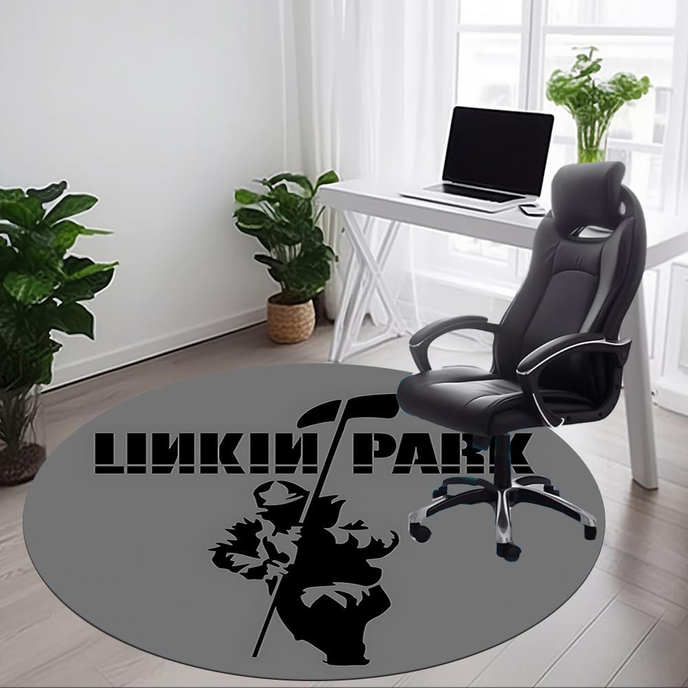 1pc Linkin Park Band LogoChair Carpet for Office, Non-slip, Soft and Durable Office Rug for Interior Decoration, Perfect for Office Yy250925095