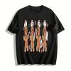 Christmas Nurse Gingerbread Man Graphic Casual Top Pure Cotton T-shirt