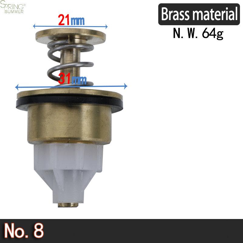 Concealed Pedal Toilet Flush Valve Core, Button Concealed Flush Valve for Toilet Spindle Cartridges