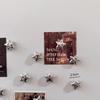 Fridge magnet with silver stars magnetic nail photo wall mounting magnetic sticker