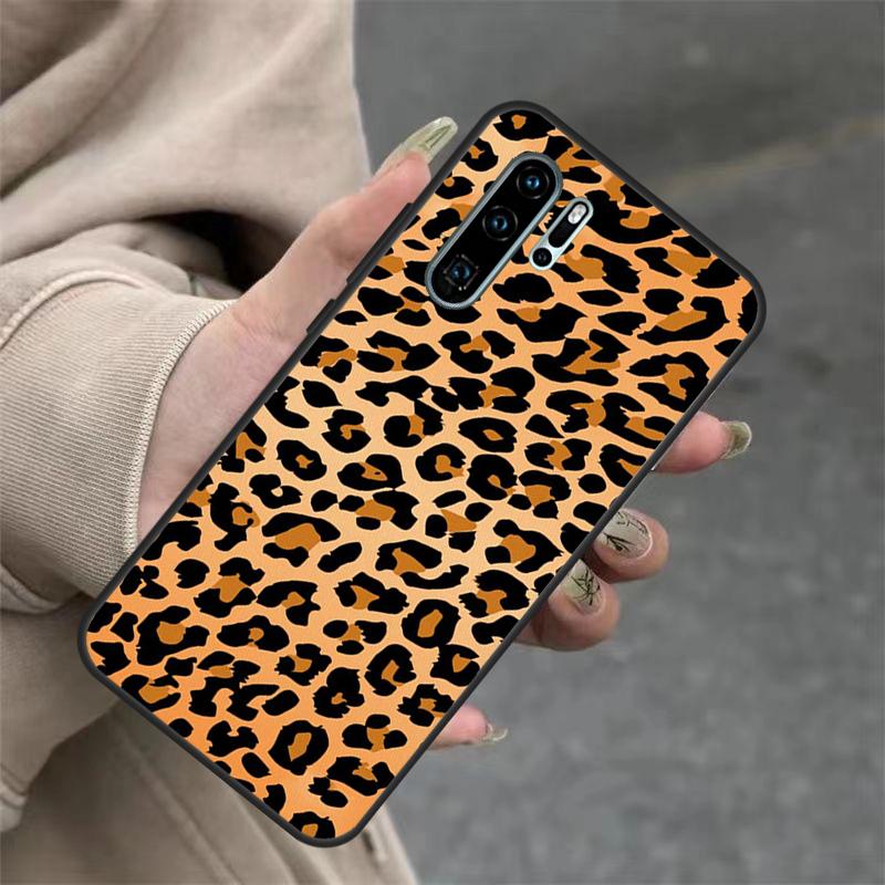 Leopard Print Black Cheetah Pattern For Huawei Nova 11i 8i 7i 3i Nova 9 10 SE 5T Y60 Y70 Y90 Y91 Y61 P20 P30 P40 Lite Pro Case