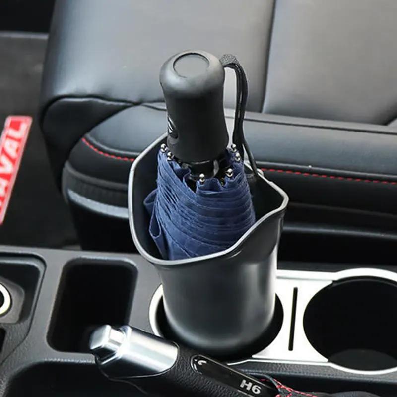 Car Umbrella Holder Cup Drink Holder Trash Can Car Seat Storage Box Stowing Tidying Organizer Plastic Barrel Car Accessories