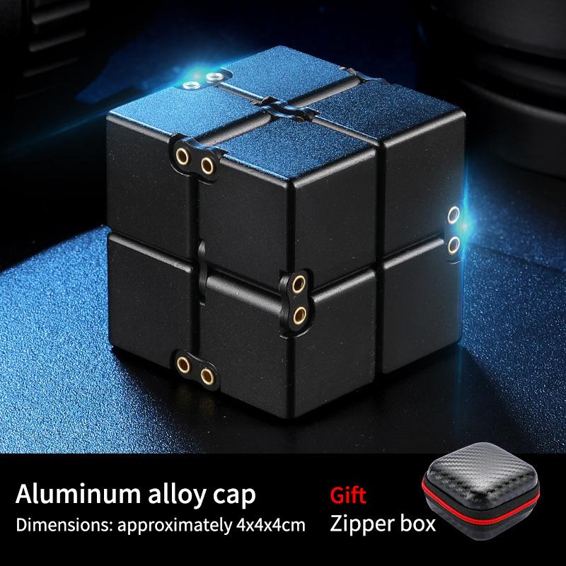 Alloy Infinity Cube Fidget Toy Ultra-Durable Sensory Stress Reliever for Adults & Kids Anxiety Relief Gift