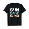 Sun Salt Sand Summer Retro Colourful Happy Holiday Palm Trees T Shirt Vintage Designer Clothes Top For Everyday Wear