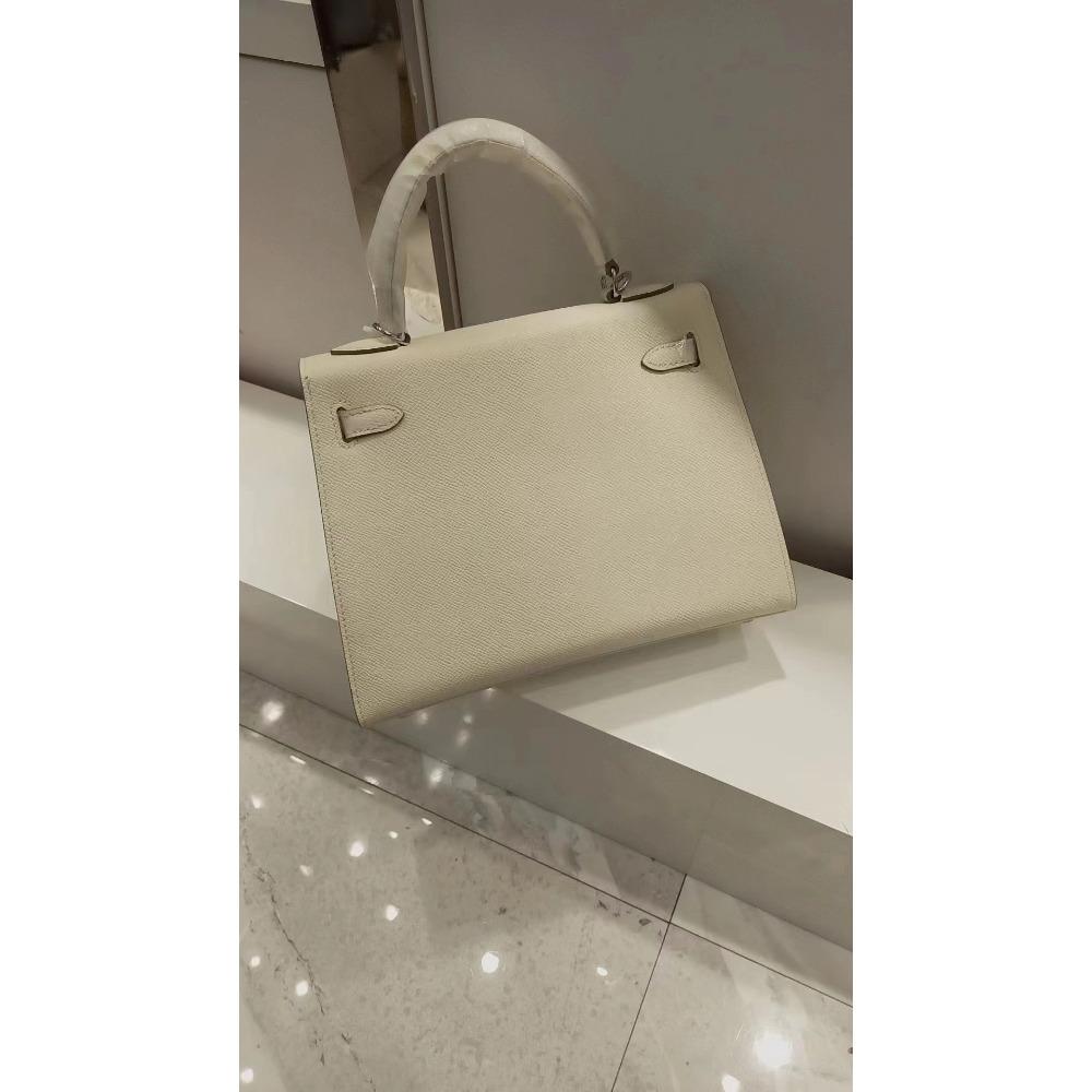 

2025 Новая Универсальная Модная Высококачественная Сумка из Текстурной Кожи Ручная Одноплечевая Через Плечо Сумка Второго Поколения 19x6x13cm белый/серебряный