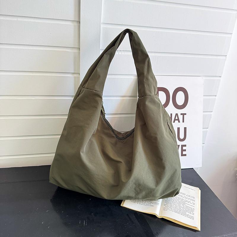 Street Style Womens Nylon Shoulder Bag With Durable Stitching And Mobile Pocket