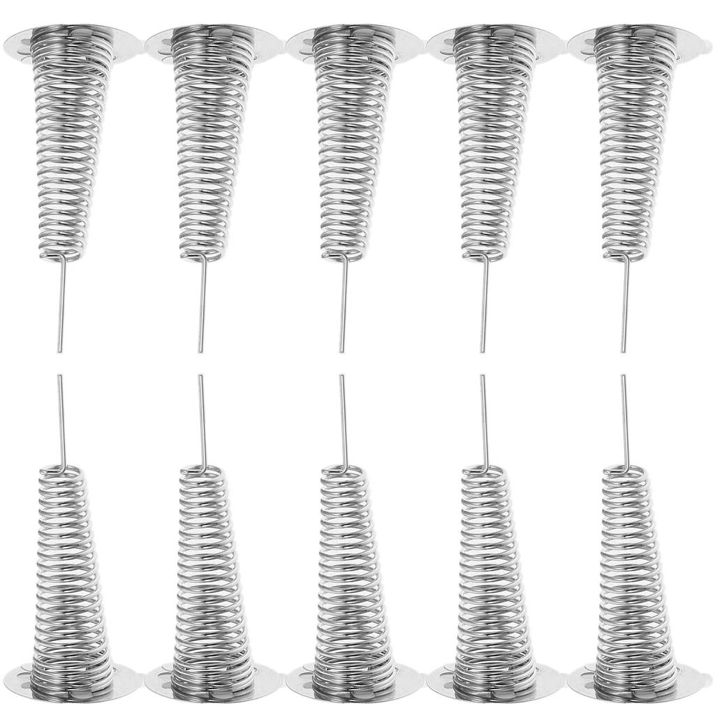 10 Stück Armaturenbrett Federbasis Metall Klebstoff Auto Wackelkopf Wippe Stabile Schaukelbasis für Armaturenbrett Schmuck Dekoration