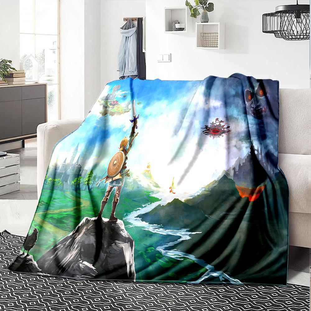 1pc Legend Zelda Skyward Sword Flannel Blanket for Super Soft Cute Comfort Blanket for Travel Bedding Couch Sofa Blanket Y82553