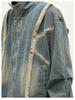 Men's Retro Patchwork Denim Jacket - Loose Fit, Casual Versatile Design for Spring and Autumn