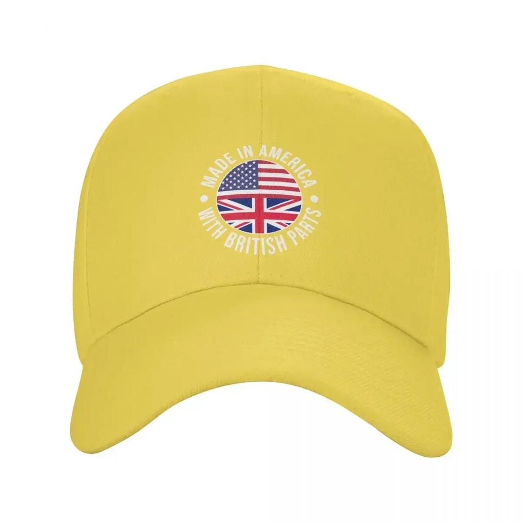 Hergestellt in Amerika mit britischen Teilen Baseballkappe Militärkappe Unisex Unisex Hut Snapback-Hut Golf Unisex Damen