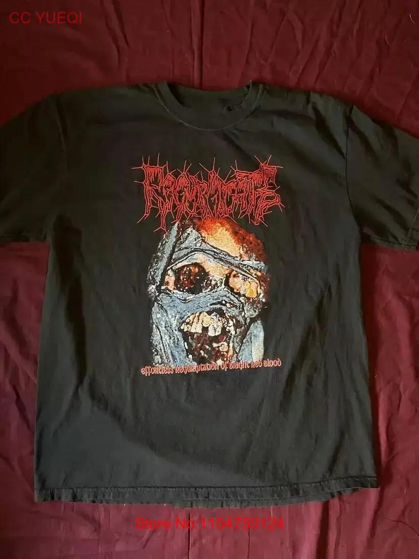 

Regurgitate Black T Shirt Cotton Full Size S 5XL vintage Washed Slightly Versatile designer clothes graphic Breathable Soft 5XL різнокольоровий