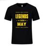 Unisexs Print TShirt LEGENDS BORN IN MAY Unisexs Fashion T Shirt Cool Tops Short Sleeve Hipster Tees Fashion Clothing