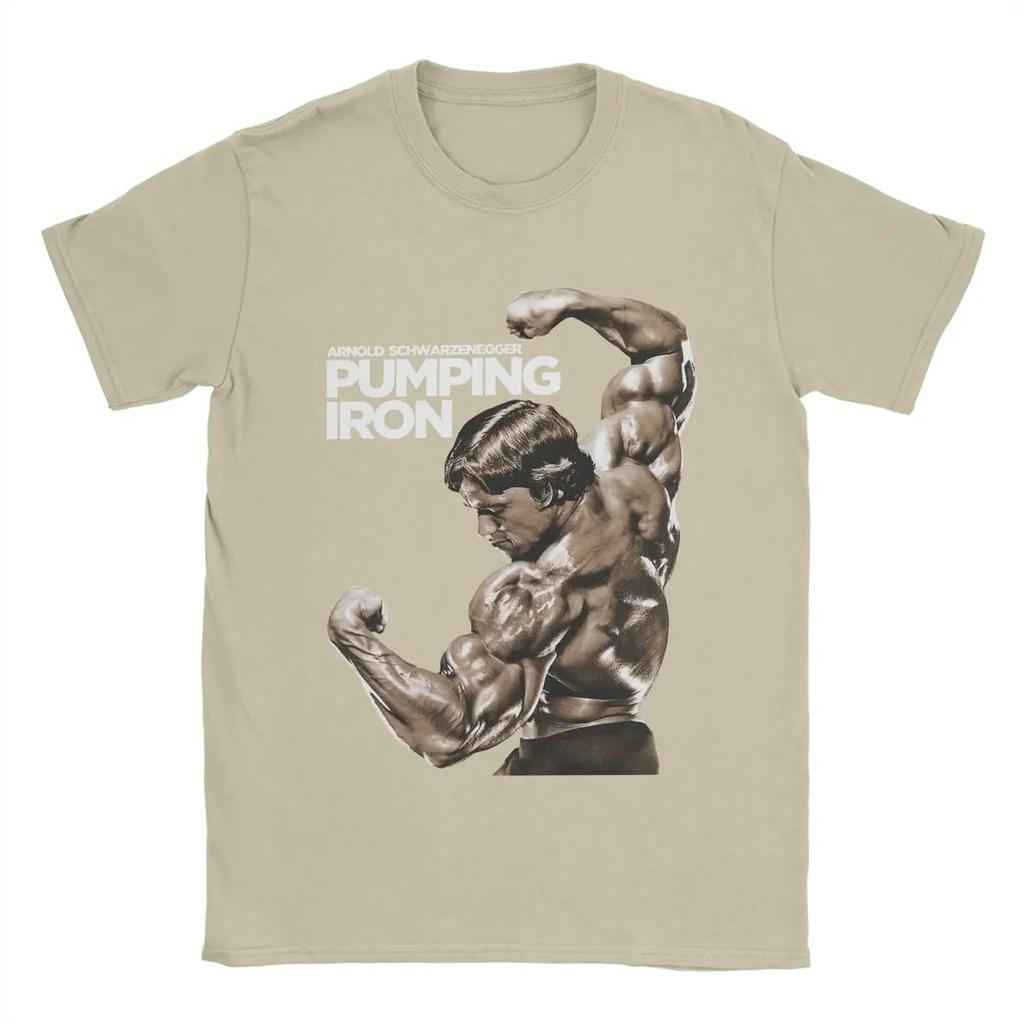 Freizeit Arnold Schwarzenegger T-Shirt für Männer O Hals Baumwolle T Shirts Kurzarm T-Shirts Neue Ankunft Tops