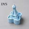 Anxiety Relief Gadgets Iron Tower Shape Clicker, Stress Desktop Ornament, 3D Macaron Colored Ornaments Printed Portable Fidget Toy, for Office