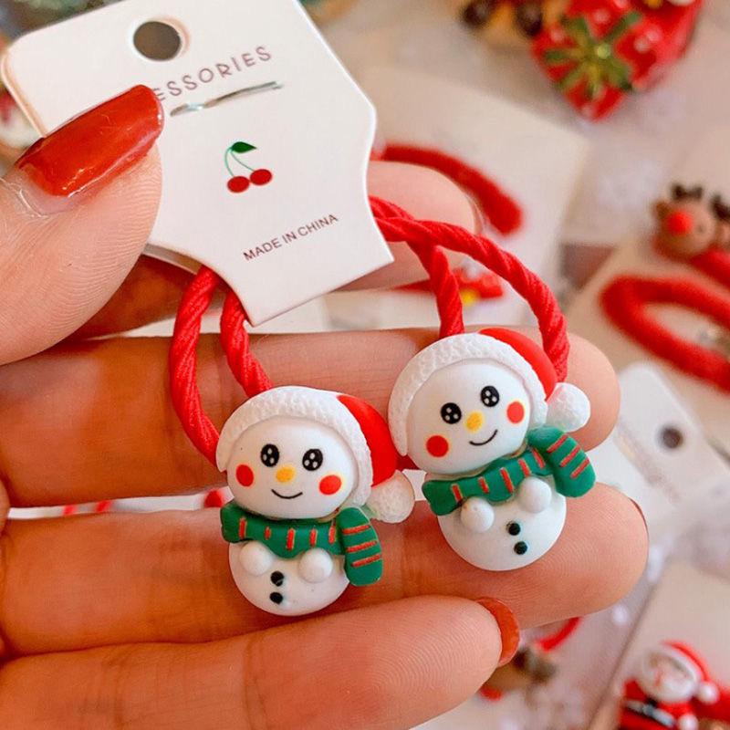 2022 Niedliches Weihnachts-Haarband für Kinder: Schneemann und Weihnachtsmann Baby Kopfschmuck