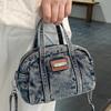 Denim old European and American casual handbag 2025 autumn new Hong Kong style popular trend single shoulder messenger women's bag