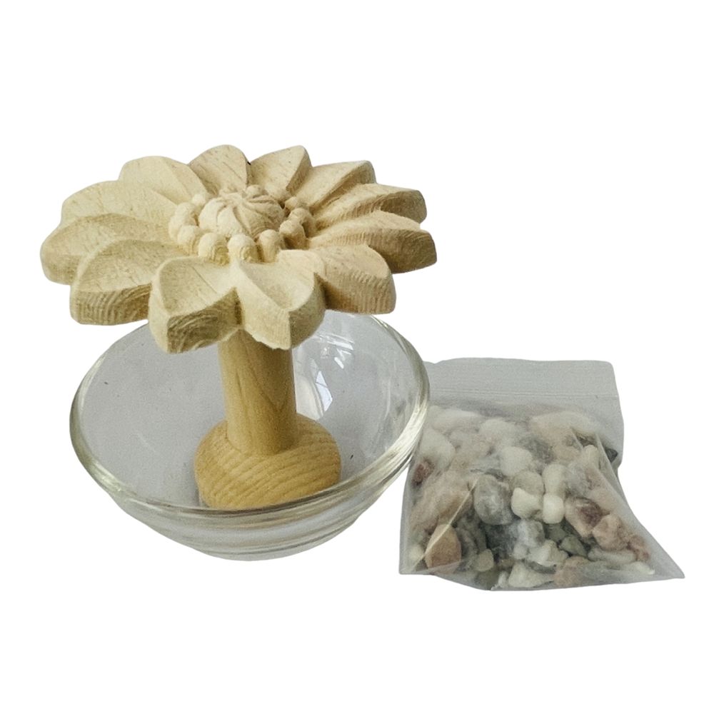 Refillable Wooden Daisy Essential Oil Diffuser DIY Essential Oils Containers  Home Decoration