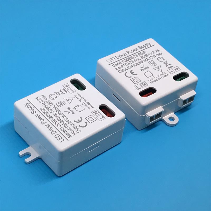 24V 0.5A LED Power Supply, 12W Driver, Compact Size