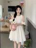 French off-the-shoulder small dress for women's summer new sweet age-reducing temperament loose and thin neck short skirt