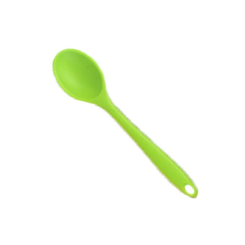 Colorful Silicone Spoon Heat Resistant Easy To Clean Non-stick Rice Spoons High Temperature Spoon Tableware Utensil Kitchen Tool