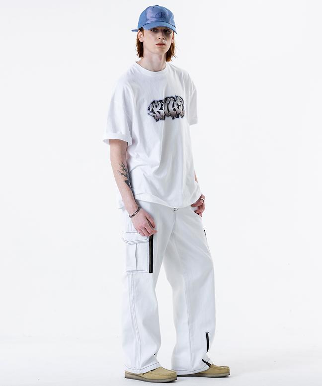 Leoninghai [Dasol X Runninghigh] Rnhi Graffiti H/S T-Shirt [White]