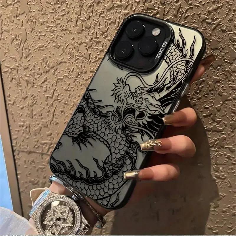 Coque de téléphone Dragon Chinois pour Samsung Galaxy A15 A35 A54 A55 S20 S21 5G S25 S24 S23 S22 Ultra Plus S24 FE Coque Arrière