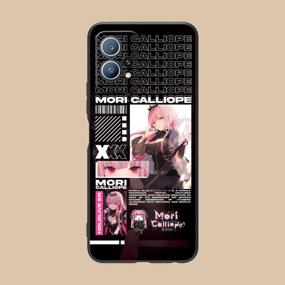 

Holo Mori Calliope Matte TPU Mobile Phone Case for Huawei P60 P50 P40 P30 P20 P10 P9 P8 Pro Lite Plus Colorful Printing Cover Huawei P8