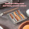 Stainless Steels Hot Dog Roller Sausage Roller BBQ Sausage Roller Rack Anti Scald Barbecue Sausage Roller 6 Roller