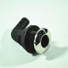3/4in Marine Elbow Outlet Nylon Hull Hose Connector Marine Hardware Accessories Black