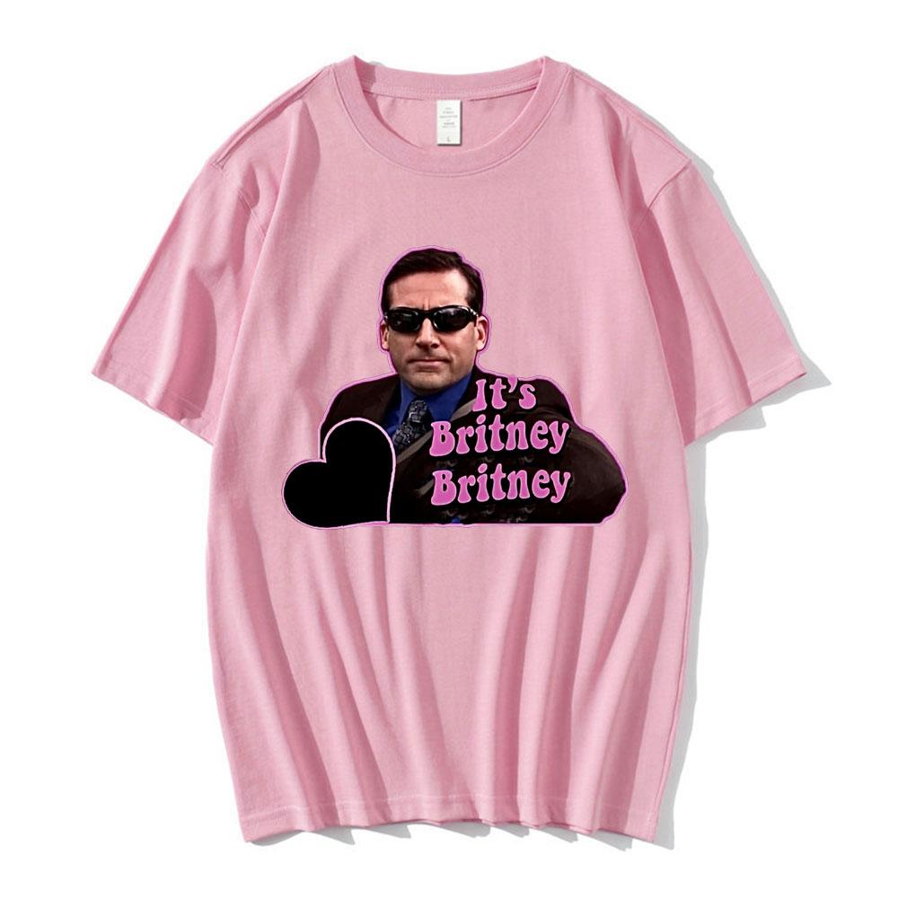 Michael Scott Homage The Office Men T-shirts Tv Series Dwight SchruteJim Halpert It's Britney Graphic T-shirt Streetwear Unisex